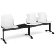 Santana Perforated Back Plastic Seating Bench With 3 Seats and Table